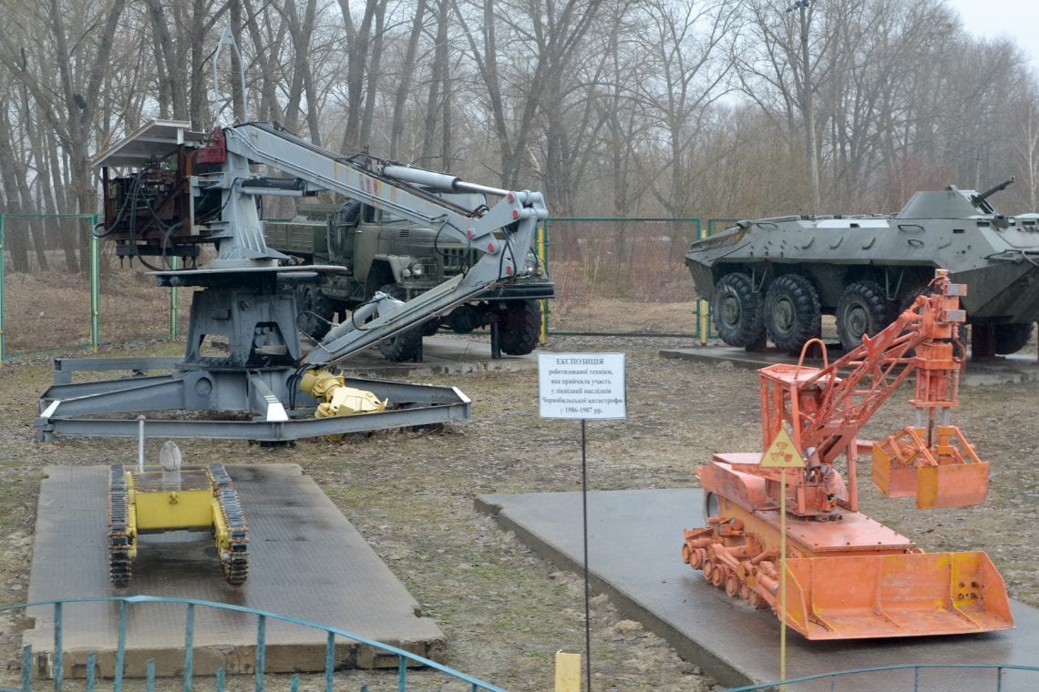 chernobyle museum of contaminated vehicles