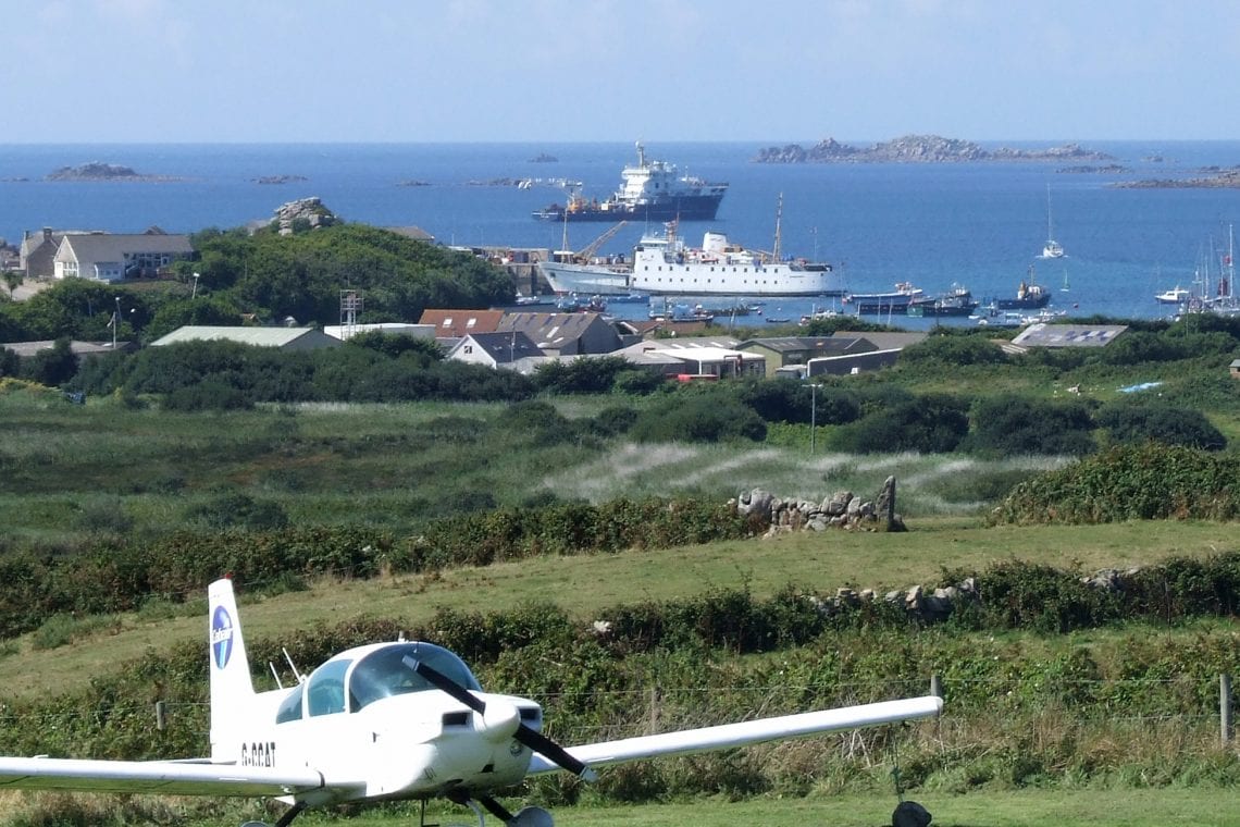 isle of scilly an airport with a great view