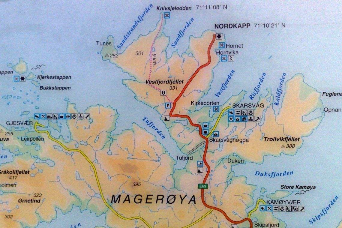 nordkapp map