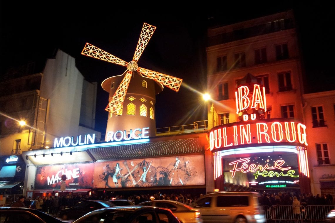 paris the infamous moulin rouge, but not much in common with the film