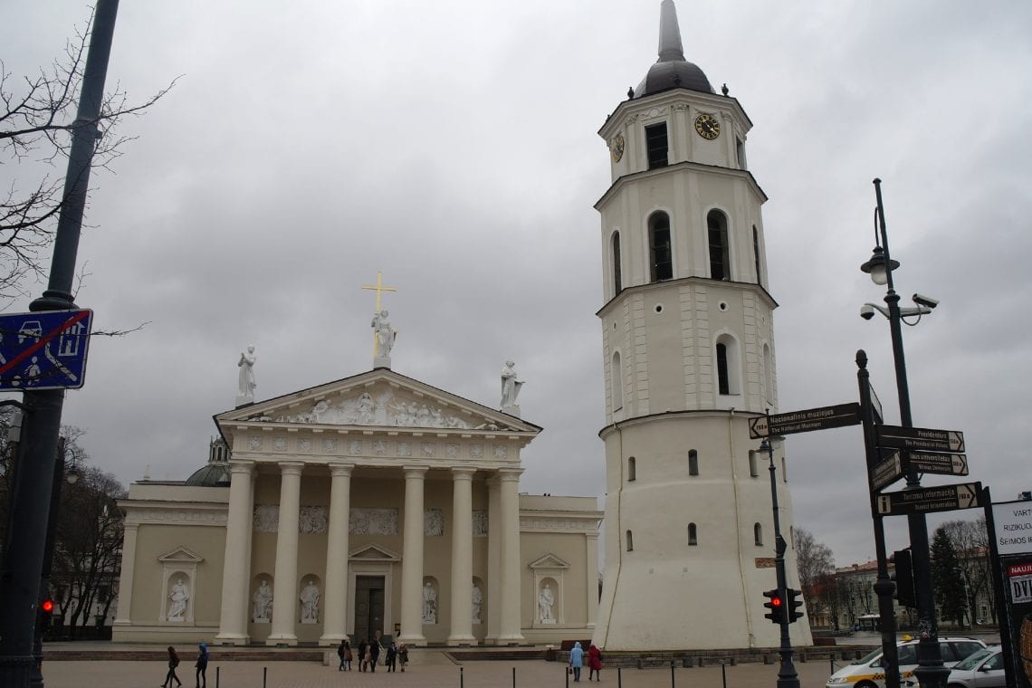 vilnius vilnius cathedral and its bell tower